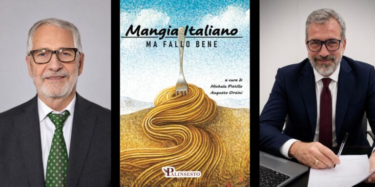 Copertina del saggio “Mangia italiano. Ma fallo bene”
